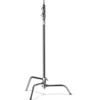 

Kupo 40" Master Raiser C-Stand with Sliding Leg, 12" Maximum Extension, 22lbs Load Capacity, Silver