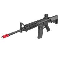 

Laser Ammo KWA LM4 RIS Recoil Enabled Airsoft Training AR15 Rifle with Red Visible Laser, Flash Adapter