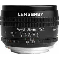 

Lensbaby Velvet 28 28mm f/2.5 Lens for Nikon F, Black