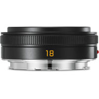 

Leica 18mm F2.8 ELMARIT-TL Aspherical Pancake Lens - Black