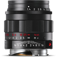 

Leica Leica 50mm f/1.4 SUMMILUX-M Aspherical, Manual Focus Lens for M System, Black Chrome, U.S.A. Warranty, Made in Portugal - Open Box