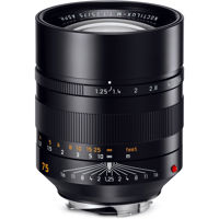 

Leica 75mm f/1.25 Noctilux-M Aspherical, Manual Focus Lens for M System - Black
