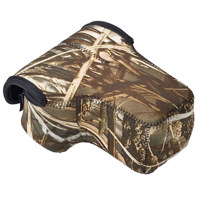 

LensCoat Neoprene BodyBag Compact with Lens Cover, Designed for a Compact Camera Body with Lens up to 4.5" - Realtree Max4