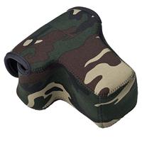 

LensCoat Neoprene Body Bag with Lens Cover, Designed for a Camera Body with Lens up to 4.5" - Forest Green Woodland Camo