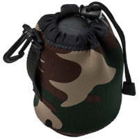 

LensCoat Soft Neoprene LensPouch Bag, Large (3.6"D X 9"L) - Forest Green Woodland Camo (fg)