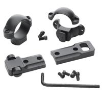 

Leupold Standard Two-Piece Base and 1" Steel Rings Combo for Savage 10/110 Round Receiver Rifles, Medium, Matte Black