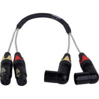 

Laird 18" 2-Channel Balanced Right Angle XLR Audio Input Cable for AJA CION Camera