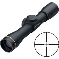 

Leupold 4x28 FX-II Series Handgun Scope, Matte Silver with Duplex Reticle, 18" Extended Eye Relief, Capped Turrets, 1" Tube Diameter