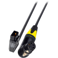 

Laird 3' PowerTap Male to Right Angle 4-Pin XLR Female 12V DC Power Cable