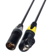 

Laird 18" XLR 4-Pin Right Angle Female to XLR 4-Pin Male 12V DC Power Cable for AJA KiPro and KiPro Mini Recorder