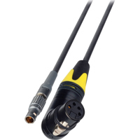 

Laird 1' Right Angle 4-Pin XLR Female to Lemo 4-Pin Male DC Power Cable for AJA KiPro Series Recorders
