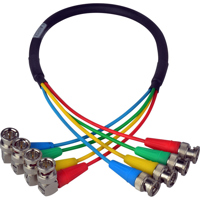 

Laird 6' 4-Channel 6G/12G (2k/4k) HD-SDI Right Angle BNC to Kings BNC Video Cable for AJA CION Camera
