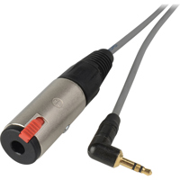 

Laird 10' TRS 3.5mm Male Right Angle Plug to 1/4" TRS Female Adapter Cable for Sound Devices Headphones