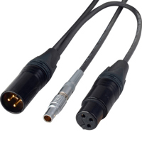 

Laird 1' Lemo 5-Pin to XLR Male & XLR Female Time Code Jamming Cable, Equivalent to Sound Devices XL-LX