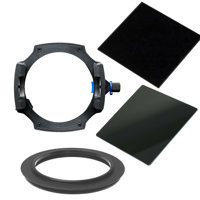 

Lee Filters LEE100 Filter Holder Kit with 100 x 100mm Big Stopper Neutral Density Filter, Little Stopper Neutral Density Filter, and 77mm Adapter Ring
