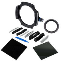 

Lee Filters LEE100 Filter Holder Kits 100 x 100mm Big Stopper Neutral Density Filter, Little Stopper Neutral Density Filters, and 82mm Adapter Ring