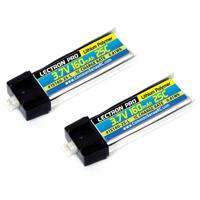 

COMMON SENSE RC Lectron Pro 3.7V 160mAh 25C Lithium Polymer Battery with Micro Connector for Blade mCX, mSR and mSR X, 2-Pack