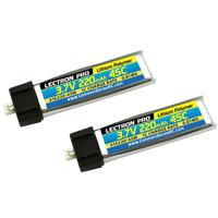 

COMMON SENSE RC Lectron Pro 3.7V 220mAh 45C Lithium Polymer Battery for Blade mCX, mCX2, mSR, mSR X, Nano QX & UMX AS3Xtra, 2-Pack