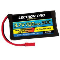 

COMMON SENSE RC Lectron Pro 3.7V 700mAh 30C Lithium Polymer Battery with JST Connector for LaTrax Alias Quadcopter