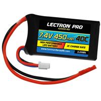 

COMMON SENSE RC Lectron Pro 7.4V 450mAh 40C Lithium Polymer Battery with JST Connector
