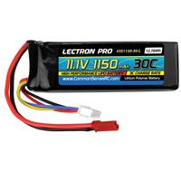 

COMMON SENSE RC Lectron Pro 11.1V 1150mAh 30C Lithium Polymer Battery with JST Connector for E-flite Blade SR & Blade CP Pro