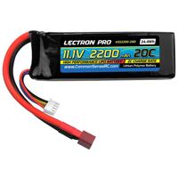 

COMMON SENSE RC Lectron Pro 11.1V 2200mAh 20C Lithium Polymer Battery with Deans-Type Connector for T-Rex 450 & ParkFlyer Planes