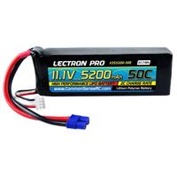 

COMMON SENSE RC Lectron Pro 11.1V 5200mAh 50C Lithium Polymer Battery with XT60 Connector + CSRC Adapter for XT60 Batteries to Popular RC Vehicles