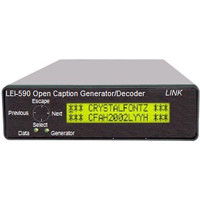 

Link Electronics LEI-590 SD/HD-SDI Open Caption Generator and Closed Caption Decoder
