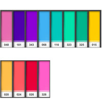 

Lee Filters DJ Lighting Filter Pack 1, 10x10", 12 Total Sheets