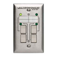 

Lectrosonics RCWPB4 Wallplate Control Interface for DM Series Processors, 4 Buttons