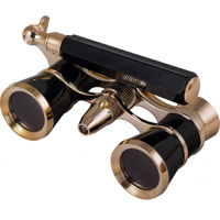 

Levenhuk 3x25 Broadway 325N Opera Glasses with LED Light and Lorgnette, 6 Degree Angle of View, Black