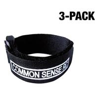

COMMON SENSE RC Self-Securing Closure Battery Strap, 8", 3-Pack