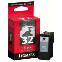 

Lexmark Black Print Cartridge #32 - Approximate Yield: 200 Pages