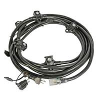 

Lex Orchestra String 20 Amp 12/3 STW NEMA 5-20 Plug, NEMA 5-15 Extension Cord, 6-Receptacles, 23', Black
