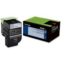 

Lexmark 701K Black Return Program Toner Cartridge for CS310, CS410, CS510 Series Printers, 1000 Pages Yield