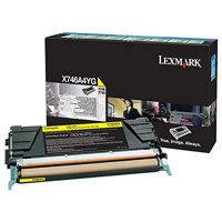 

Lexmark X746A4YG Laser Toner Cartridge, Yellow, Yield: 6000 Page, 1 Pack