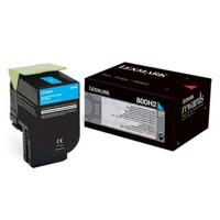 

Lexmark 80C0H20 Cyan Toner Cartridge for CX410 Series Multifunction Printers, 3000 Pages Yield