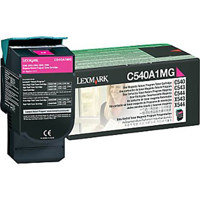 

Lexmark C540A1MG Standard Magenta Laser Return Program Toner Cartridge, 1,000 Pages Yield