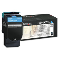 

Lexmark C544X2CG Cyan Extra High Yield Toner Cartridge for C544/X544 Printers, 4000 Pages Yield