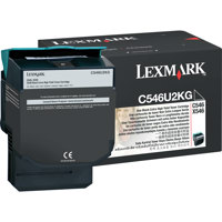 

Lexmark C546U2KG Black Extra High Yield Toner Cartridge for C546, X546 Printers, 8000 Pages Yield