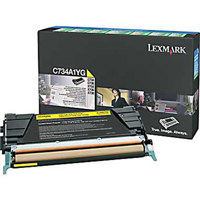 

Lexmark C734A1YG Yellow Toner Cartridge for C734, C736, X734, X736 & X738 Series Printers, 6000 Pages Yield