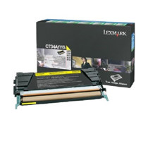 

Lexmark C734A4YG Yellow Toner Cartridge for C734, C736, X734, X736 & X738 Series Printers, 6000 Pages Yield