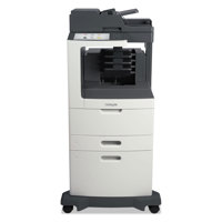 

Lexmark MX810dxme B&W Laser Multifunction Printer with 4-Bin Mailbox, 55 ppm, 2750 Pages Standard - Print, Copy, Scan, Fax