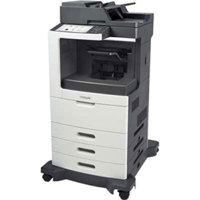 

Lexmark MX812dxme B&W Laser Multifunction Printer with 4-Bin Mailbox, 70 ppm, 2750 Pages Standard - Print, Copy, Scan, Fax