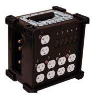 

Lex 100 Amp CineBox, Single Phase Feed Thru Distribution Box, 5 Duplex Receptacles