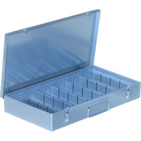 

Logan Electric Slide File, Archival Metal Storage Box Holds 750 2x2 Mounted Slides in Movable Dividers.