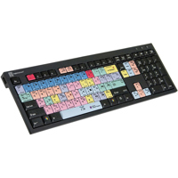 

LogicKeyboard Adobe Premiere Pro CC American English Nero Slim Line PC Keyboard, 2x USB Ports