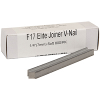 

Logan Graphics F17 1/4" Elite Joiner V-Nail for Soft Wood, 800-Pack
