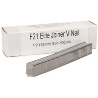 

Logan Graphics F21 1/2" Soft Wood V-Nail for F300-3 Elite Joiner, 800 Pack