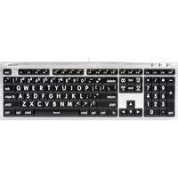 

LogicKeyboard ALBA Large Print Mac Pro Keyboard (American English), White on Black